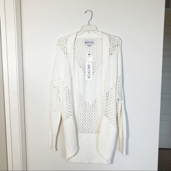 NWOT WILDFOX Open Knit Oversized Backyard Cardigan - Picture 6 of 11